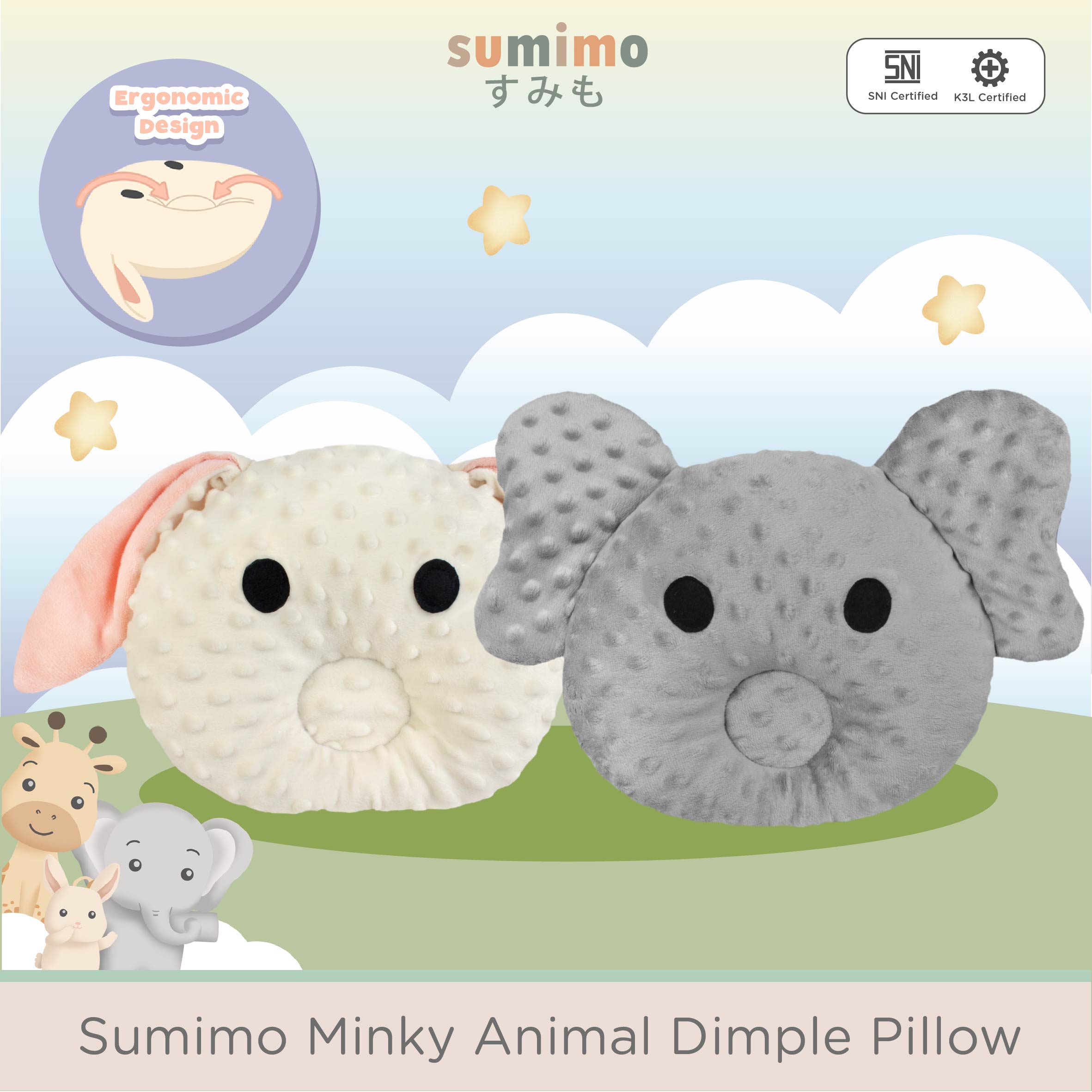 Sumimo - Animal Minky Dimple Pillow foto 1