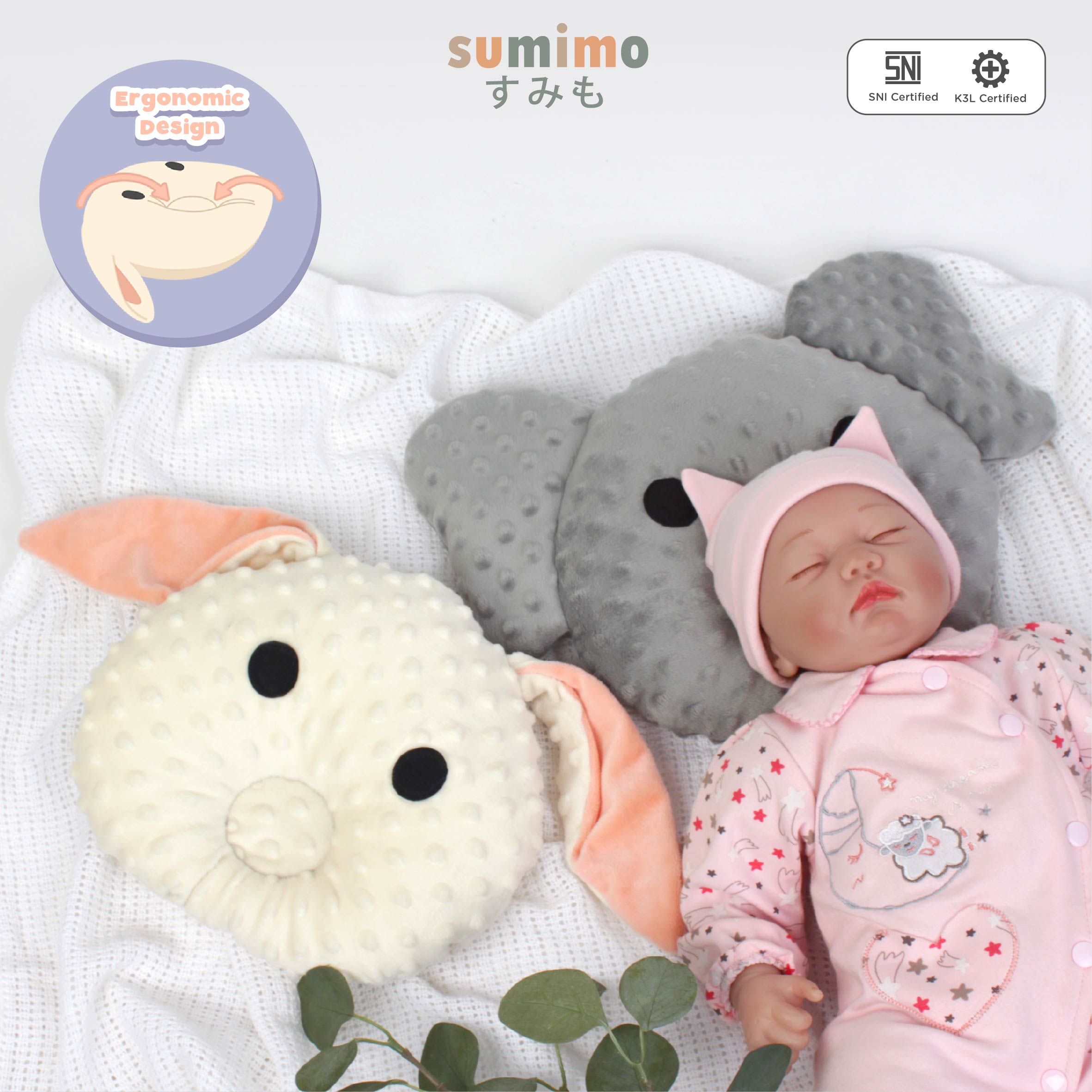 Sumimo - Animal Minky Dimple Pillow foto 3